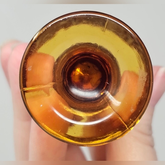 Vintage Indiana Glass Tiara Sandwich Pattern Mini Bud Vase Toothpick Holder 4" - Picture 7 of 9